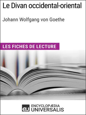 cover image of Le Divan occidental-oriental de Goethe